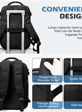 Men 15.6 inch Laptop Bag Cabin Airplane Travel Backpack 40x