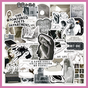 专辑周边送人礼物 Swift泰勒斯威夫特TTPD贴纸 霉霉小作坊 Taylor