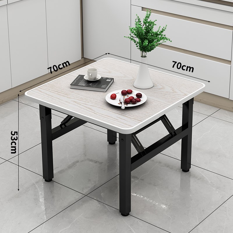 折叠桌子饭桌餐桌家用出租屋宿舍小方桌子简易摆摊W矮桌地桌长宝