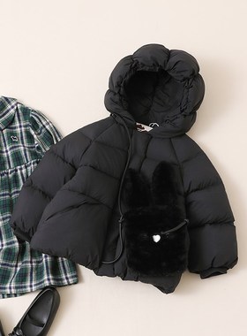 宝宝羽绒服加厚中小儿童装1-3-6-8岁女童羽绒服外套[送包包]23227