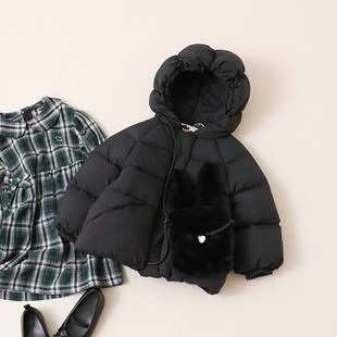 送包包 8岁女童羽绒服外套 23227 宝宝羽绒服加厚中小儿童装