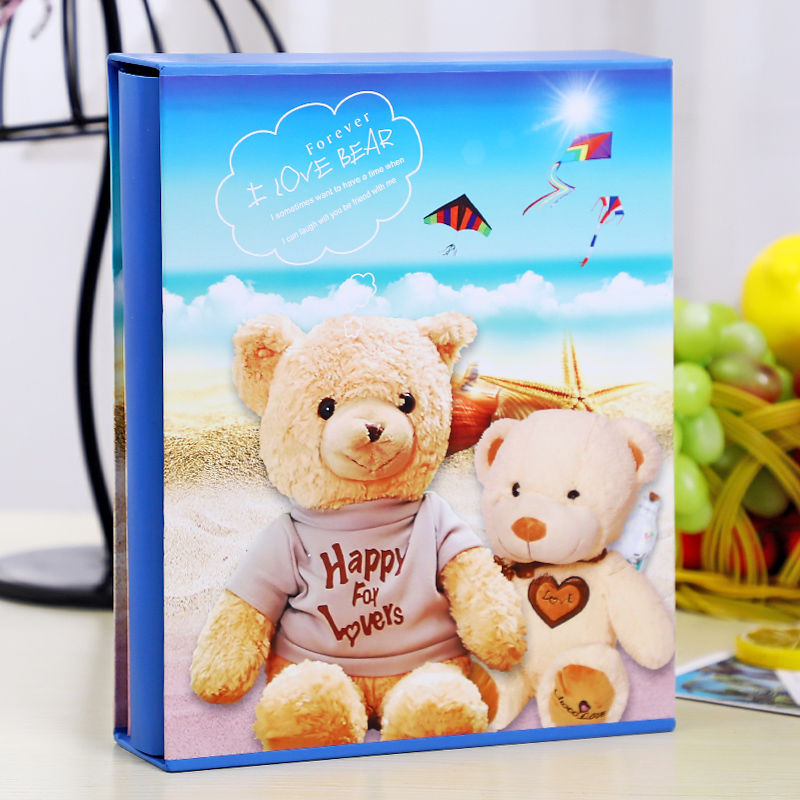 大6寸200张相册本插页式6寸过塑影集家庭宝宝纪念册小清新情侣像