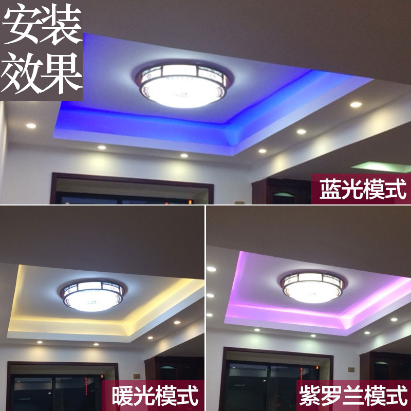 led灯带双排客厅吊顶灯槽灯条线灯装饰贴片超亮光带220V三色变光,家装灯饰光源,室外LED灯带,淘宝优惠券,粉丝福利购,淘宝优惠卷