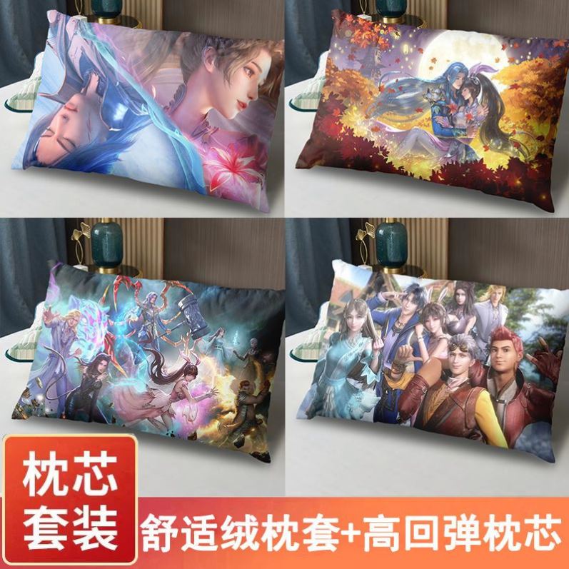 斗罗大陆枕头唐三小舞枕芯枕套装学生单人宿舍抱枕定制床上用品