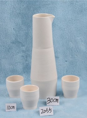 北欧简约陶瓷果盘水壶杯子套装家居创意桌面玻璃烛杯布置碟子摆件