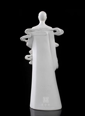 德化陶瓷白瓷弘一法师李叔同立像颜松柳大师人物民国僧工艺品摆件