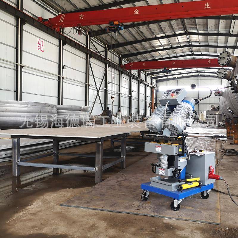 自走式平板坡口机80mm厚钢板开坡口铣边一体设备电动台式倒角机