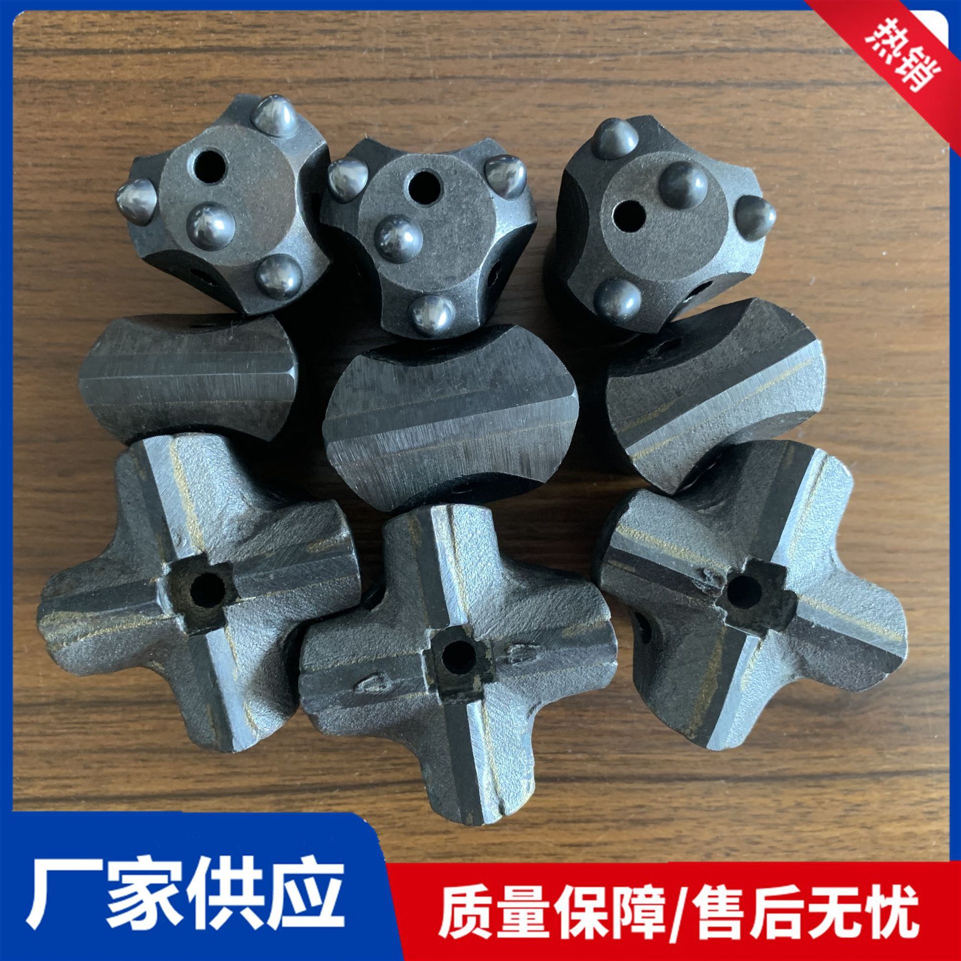 现货供应普兰卡一字钎头十字钻头加强型复合片钻头冷压球齿钻头