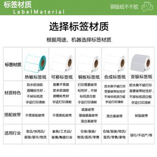 纸不干胶75 45条码 铜版 40横版 4.5cm 标签纸空白碳带打印贴纸7.5