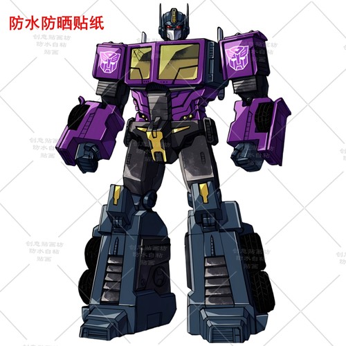 仿真变形金刚汽车人贴纸