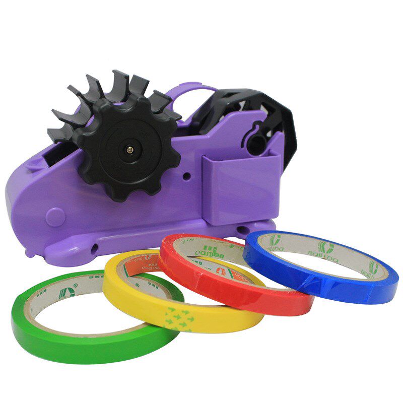 自动多功能胶带切割器 大号胶带座 彩色文具塑料胶带座 大胶纸座