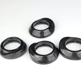 全碳纤维自行车前叉锥形垫圈 喇叭形碗组腕组盖28.6前叉盖配件