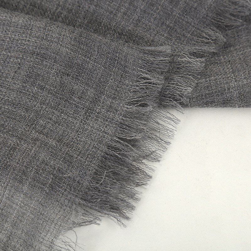 精纺山羊绒女士围巾高档秋冬款女士保暖围脖时尚百搭披肩素色披肩