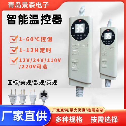 电热毯温控开关电加热护腰膝温度控制器汗蒸仓箱智能定时温控器