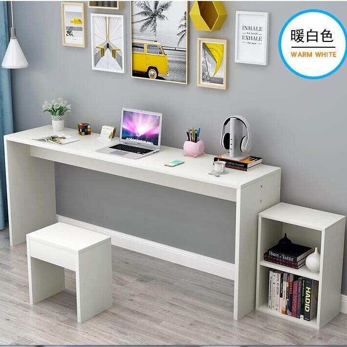 电脑长条办公桌窄桌家用学习写字台简易小桌子卧室书桌长方形条桌