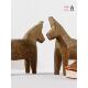 包邮 饰品 石雕动物马摆件样板间售楼处客厅书房玄关家居软装 新中式