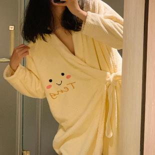 浴巾睡袍大人洗澡浴衣浴裙新款 可爱吸水速干浴袍女家用可穿可裹式