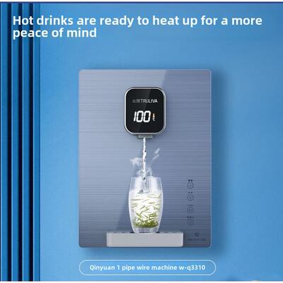 秦源W-Q3310/3312/3316净水器管道机壁挂式暖钢化玻璃触摸