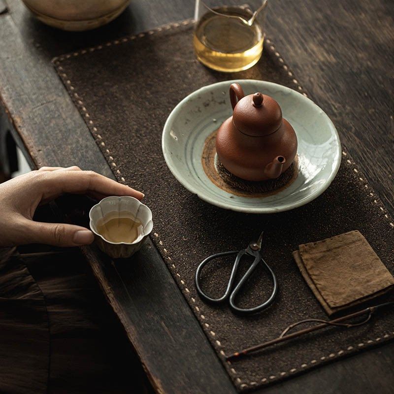 老料香云纱面干泡复古手工布艺茶垫功夫茶具茶道茶空间,居家布艺,茶席,淘宝优惠券,粉丝福利购,淘宝优惠卷