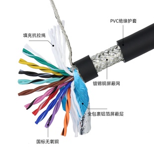 屏蔽绞线拖链坦链电缆线