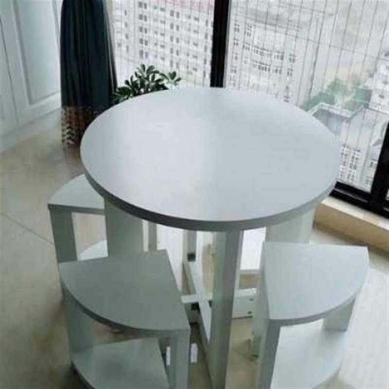 圆形餐桌洽谈接待圆桌小户型饭桌圆餐桌椅现代小咖啡圆桌