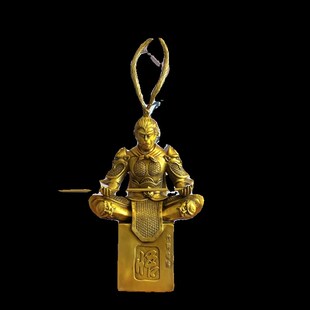 纯黄铜齐大大圣孙悟空家用客厅办公室业乔迁创业工艺礼品