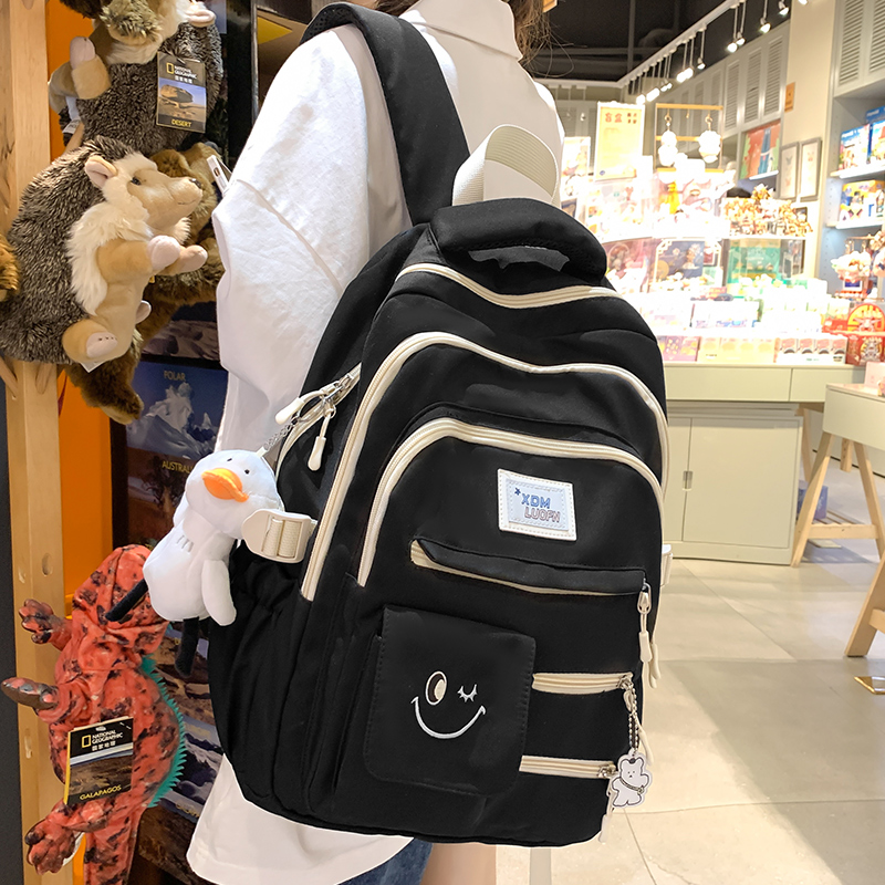 书包初中女生高中生大容量2024新款双肩包小学生3一6年级轻便背包