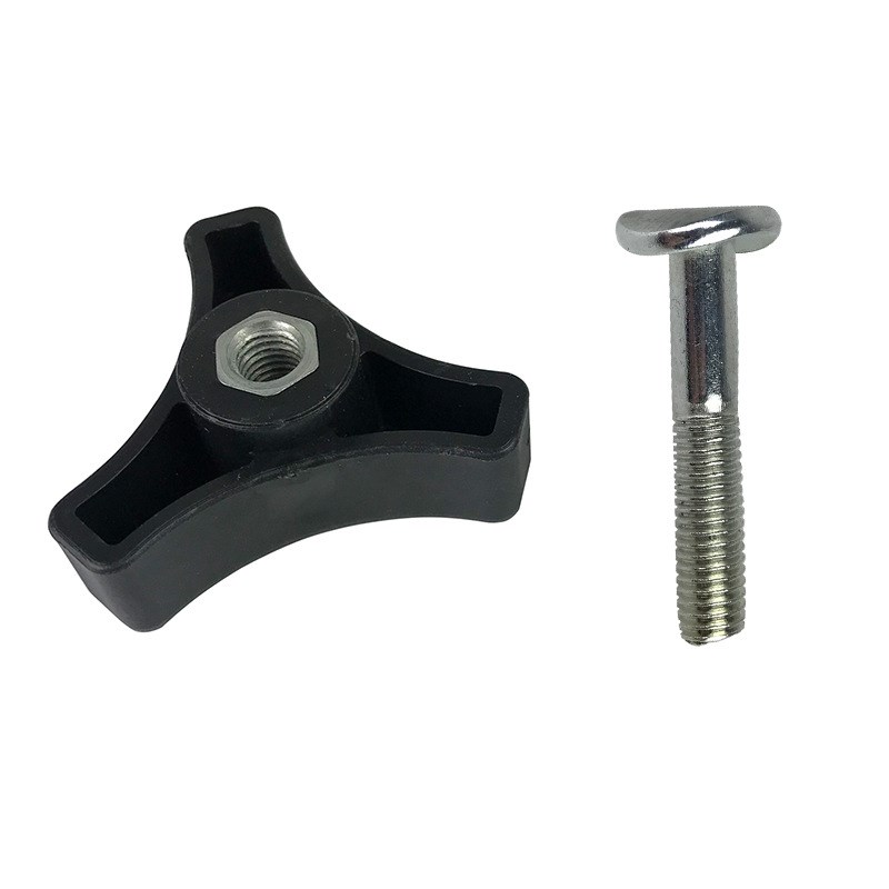 园林打草机三角手柄割草机限位塑料手柄5cm螺丝通用款三角手柄