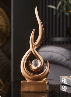 风生水起摆件高端大气客厅玄关书房电视柜酒柜办公室装饰品送领导