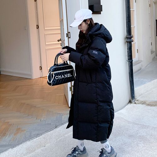 GUJI谷纪女装长款羽绒服女过膝超长2023新N款加厚大码情侣冬季中