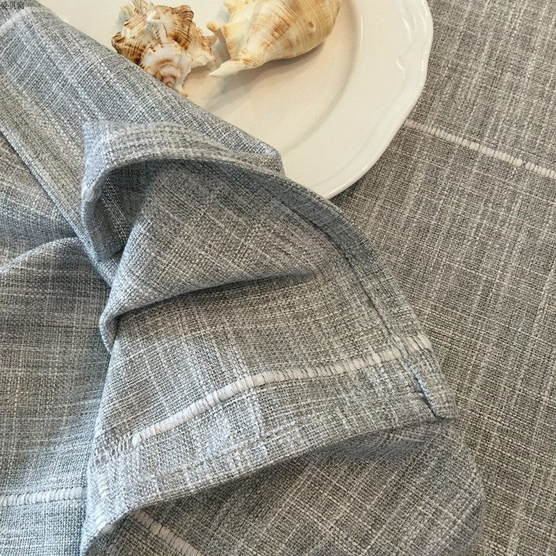 素色加厚棉麻亚麻大格子桌布桌巾高档色织台布茶几布盖巾,居家布艺,桌布,淘宝优惠券,粉丝福利购,淘宝优惠卷