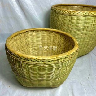 背篓竹编农用家用手工编制背篼背箩筐道具古风竹筐竹制品竹编篮子