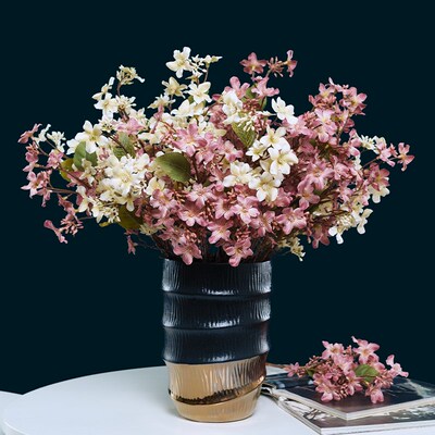 新 油画色系油桐假仿真摆设田园风客厅绢装饰艺