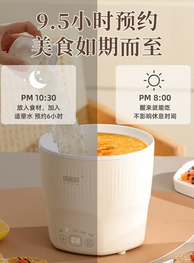 定时电煮锅小型宿舍电火锅小功率便携迷你一人食泡面锅煮锅
