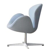 天鹅椅布艺椅客厅时尚 单沙发办公椅休闲椅单咖啡椅电脑椅