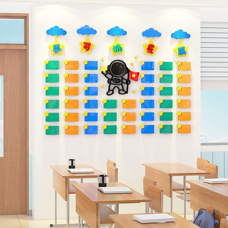 幼儿园心愿墙墙d手摘星辰高考班级教室题墙布置装饰,家居饰品,文化墙贴,淘宝优惠券,粉丝福利购,淘宝优惠卷