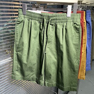 中 五分裤 试衣间平替水洗全棉斜o纹快干松紧短裤 棉质运动休闲男装