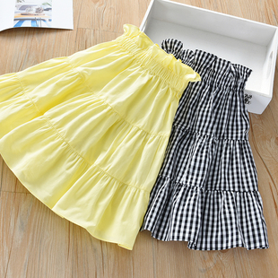 儿童装 新款 百搭纯棉长 女m宝宝半身裙夏2021夏季 女童中小童春秋款