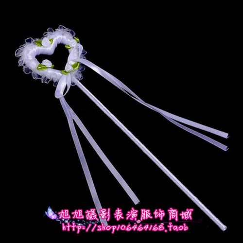 成人儿童舞台演出配饰道具白色天使羽毛K翅膀面具仙女魔法棒天使