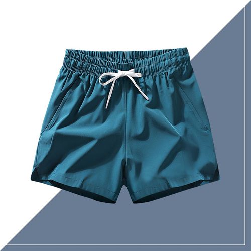 冰丝裤子男休闲裤跑步速干t健身训练三分裤情侣运动短裤夏季沙滩