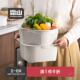 霜山洗菜盆沥水篮家用厨房多层洗水果滤水可叠加菜篮子洗碗机可用