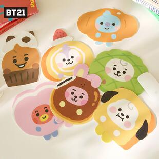 BT21防弹少年团烘培面包店系列鼠标垫创意游戏办公电脑桌垫子防滑