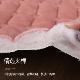 毛绒学生屁股垫餐椅座垫子 坐垫办公室久坐椅子垫靠垫靠背一体冬季