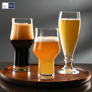 德国进口肖特肖特圣维萨啤酒杯家用水晶高脚大麦工艺酒杯