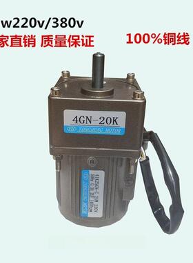 调速电机25W微型齿轮减速马达慢速交流立式220v380v4IK25RGN-C