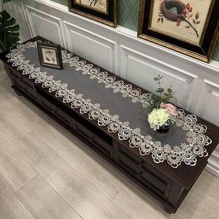 饰防尘罩 柜装 欧式 网红电视柜桌布茶几防尘盖布化妆台蕾丝盖巾鞋