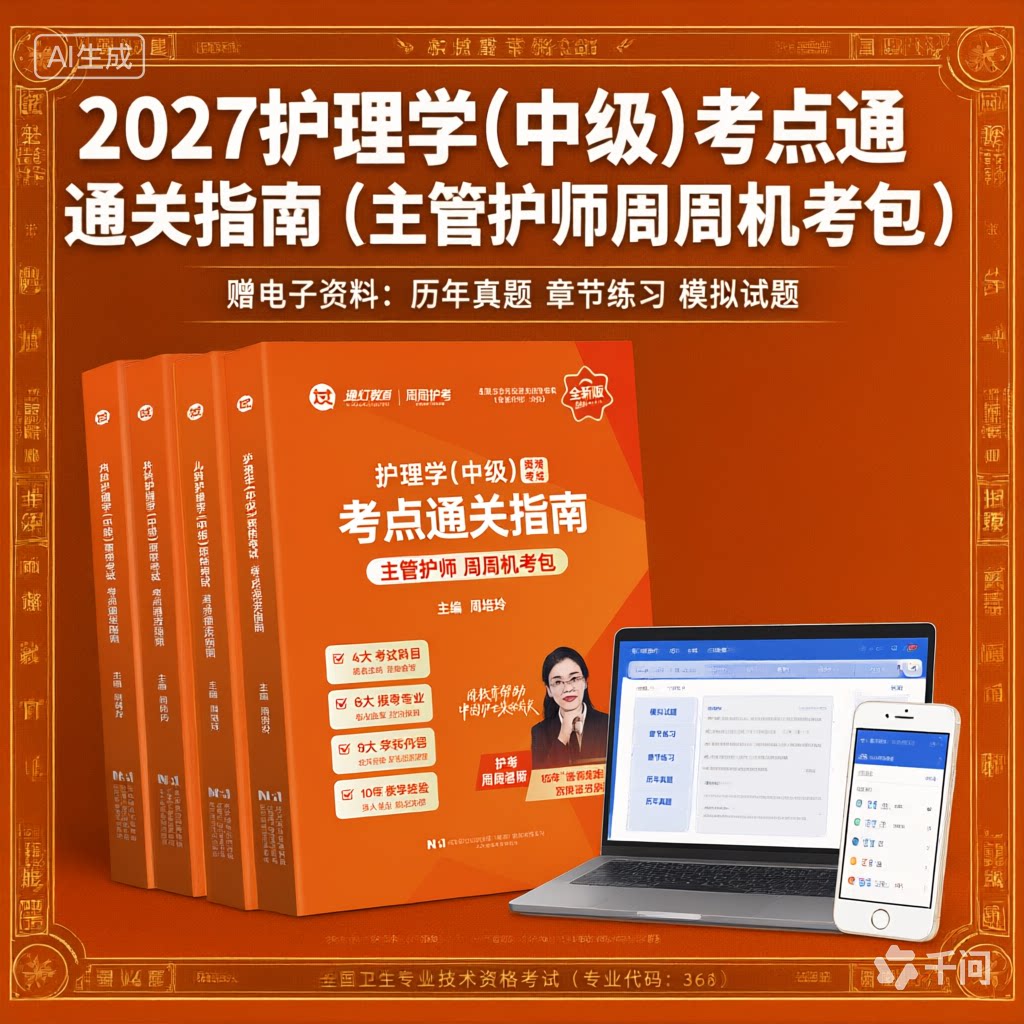 2027内外妇产儿科护理学中级资格考试考点通关指南主管护师考试儿科护士护资考试教材辅导书视频课程复习资料历年真题 周周护考