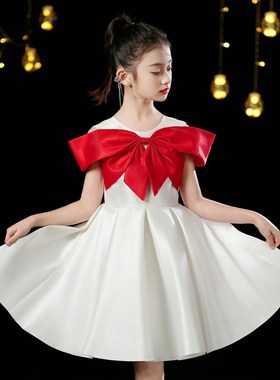 女童礼服高端花童公主裙小女孩朗诵主持人学生合唱钢琴演出服六一