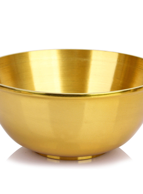 卓好 铜碗铜筷子铜勺子铜餐具套装金饭碗家居摆件