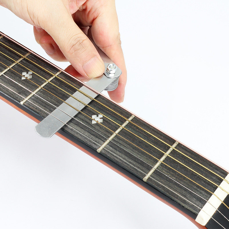 多功能吉他弦距尺间距测量尺琴弦高度调节测量工具塞尺吉他配件